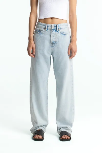 Kings Of Indigo Kings of Indigo Herren vegan Jeans Unisex Noah Chase Super Light Marble Blue