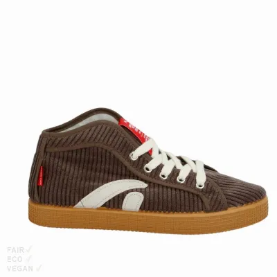 Grand Step Shoes Grand Step Shoes Taylor High Top Sneaker Cord coffee