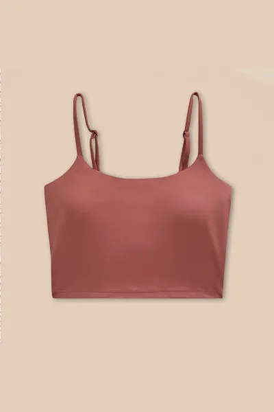 Woodlike Woodlike Damen vegan Bikinioberteil Lang Evolve Rose