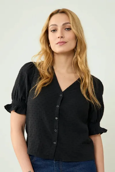 Clotsy Clotsy Damen vegan Bluse Marianne