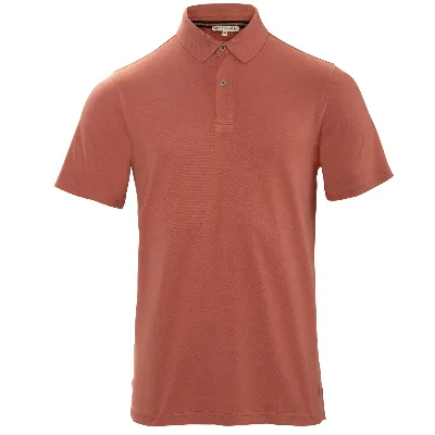 Living Crafts LIVING CRAFTS - Herren Polo-Shirt - Rot (52% Bio-Baumwolle; 48% Viskose (Bambus)), Nachhaltige Mode, Bio Bekleidung