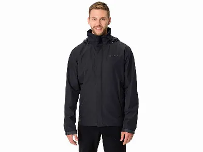 Vaude VAUDE Herren-Outdoorjacke Escape Light jacket mit sep. Kragen, schwarz,