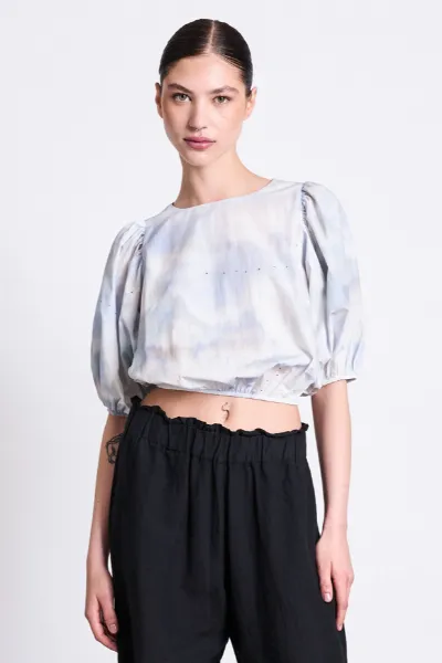 JAN N JUNE JAN 'N JUNE Damen vegan Bluse Laide Cloud Print