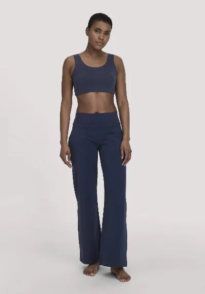 hessnatur hessnatur Loungewear Hose Regular ACTIVE LIGHT aus Bio-Baumwolle - blau