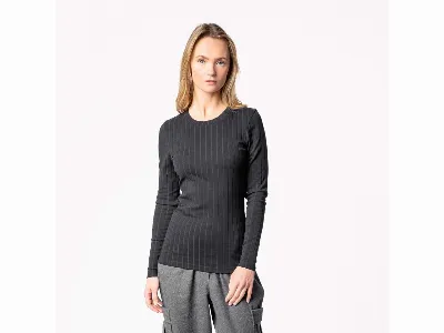 Living Crafts Living Crafts Bio-Damen-Langarmshirt 'SAPHIRA' mit Rundhalsausschnitt, black,