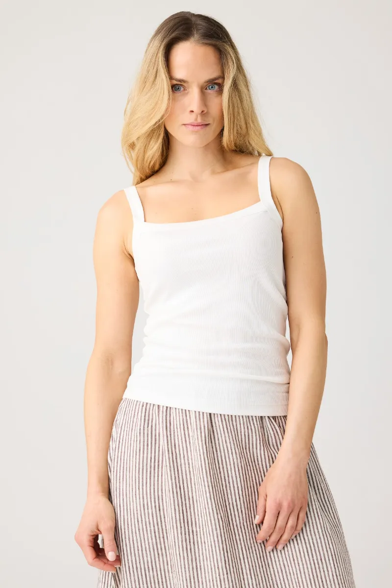 KnowledgeCotton Apparel Top Strap Rib