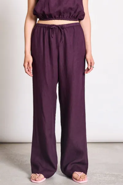 JAN N JUNE JAN 'N JUNE Damen vegan Hose Sjov Kirschlack