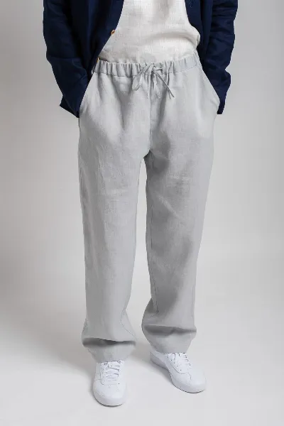 Amber Linen Amber Linen Herren vegan Hose Florida Grau