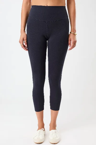 mandala MANDALA Damen vegan Leggings Cropped Best Night Himmelblau