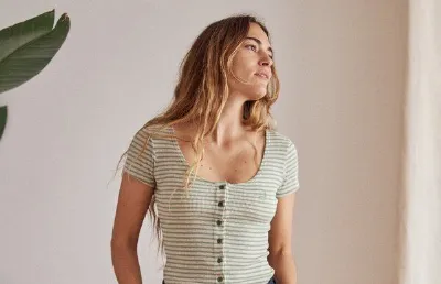 TWOTHIRDS TWOTHIRDS Top Vegan Anda aus recyceltem Material