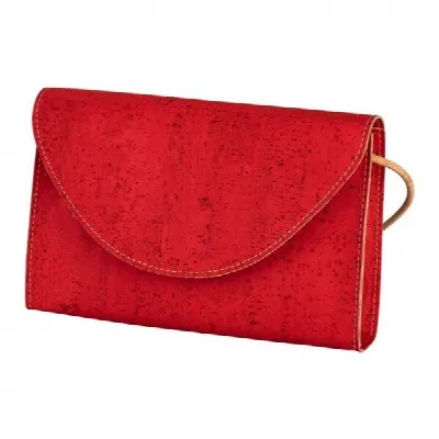 Kork-Deko Kork-Deko Kleine rote Kork-Clutch – vegan, leicht & nachhaltig handgefertigt