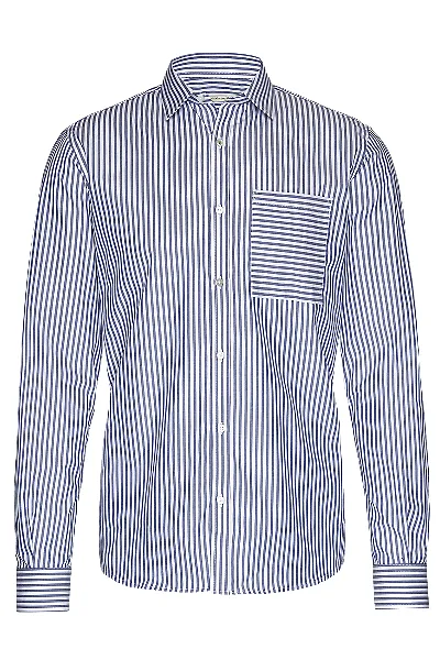 wunderwerk Metro shirt slim bold stripe