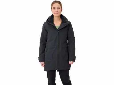 Vaude VAUDE Damen-Parka 'Skomer Winter III' mit separatem Kragen, phantom black,