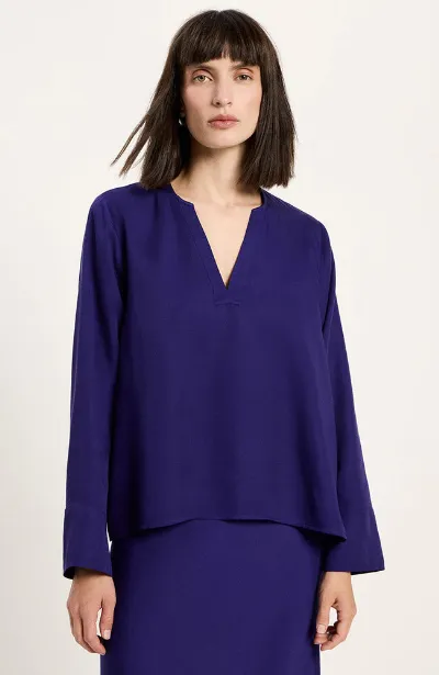 LANIUS Lanius Damen vegan Bluse Violet