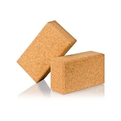 Kork-Deko Kork-Deko 2er-Set Yoga Blöcke Klötze aus Naturkork, Kork, Doppelpack 23x12x7,5cm