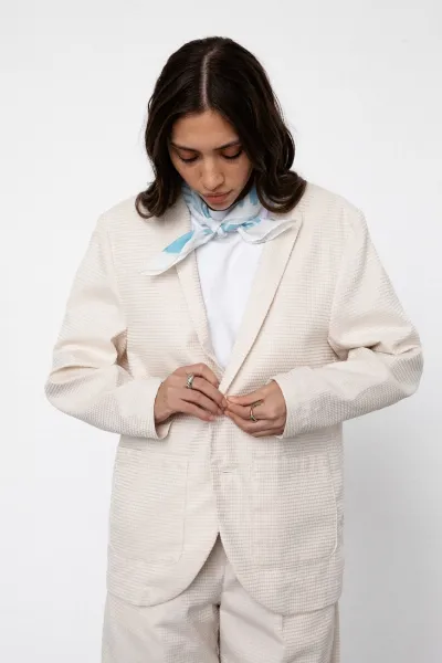 Rotholz Rotholz Damen vegan Blazer Casual Sand