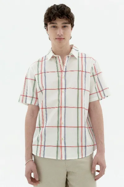 thinking mu Thinking MU Herren vegan Hemd Tom Multicolor