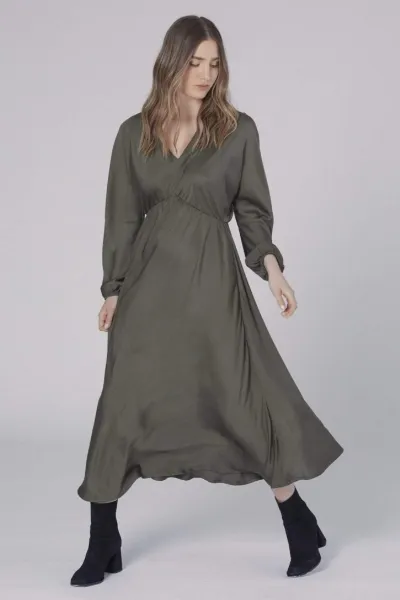 Neu Nomads Neu Nomads Damen vegan Kleid Helena Olive Night