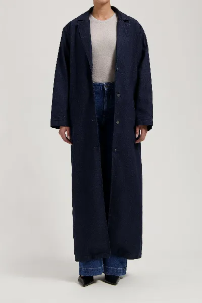 MUD Jeans MUD Jeans Damen vegan Trenchcoat Elin Rinse Dunkelblau
