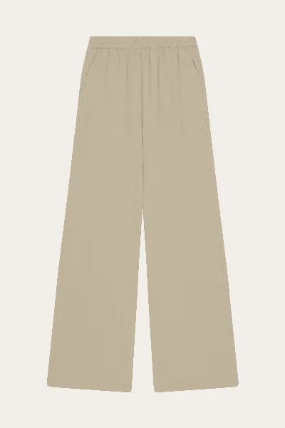 KnowledgeCotton Apparel KnowledgeCotton Apparel Damen vegan Hose Posey Weit Seersucker Twill