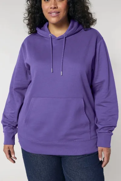 UNIPOLAR UNIPOLAR Herren vegan Hoodie Basic Crossing Lila Liebe