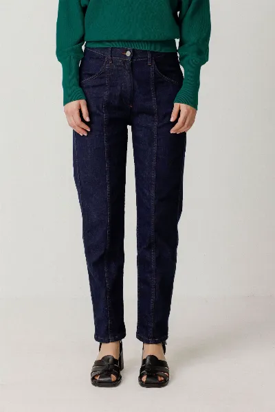 SKFK SKFK Damen vegan Hose Atela Blau