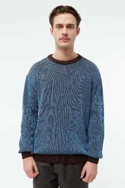 Givn Sweatshirt GBBrendan Stripes Blau