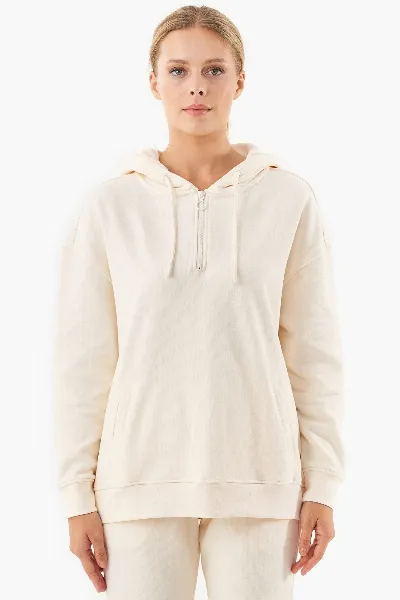 ORGANICATION ORGANICATION Damen vegan Sweat-Hoodie Aus Bio-Baumwolle Off-White