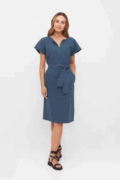 WiDDA WiDDA Damen vegan Kleid Toni Blue