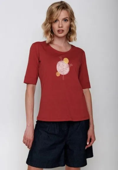 GreenBomb GREENBOMB Plants Eucalyptus Deep  - T-Shirt für Damen