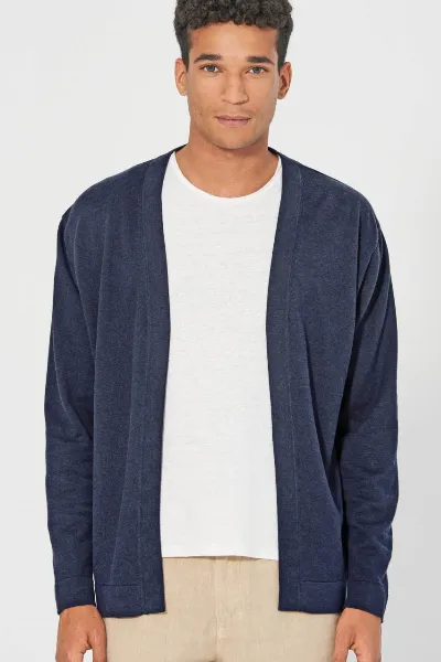 HempAge Hempage Herren vegan Jacke Timeless In Marine