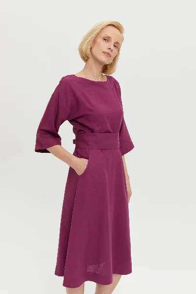 AYANI AYANI Damen vegan Kleid Mähne Magenta Lila
