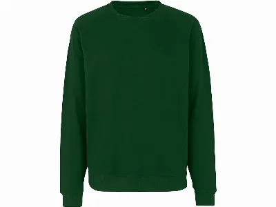 Neutral Neutral Bio-Unisex-Sweatshirt 'Tiger Cotton' mit gebürstetem Fleece, bottle green,
