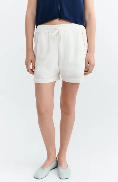 thinking mu Thinking MU Damen vegan Shorts Geranio Bestickt