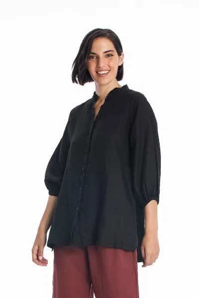 RAVENS VIEW IBIZA RAVENS VIEW IBIZA Damen vegan Leinenhemd Mei