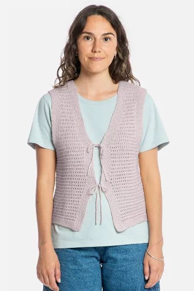 MATONA MATONA Damen vegan Weste Krawatte Lavendel