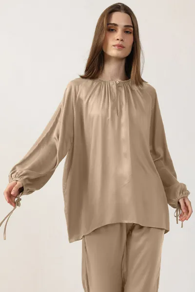 Neu Nomads Neu Nomads Damen vegan Bluse Tunika Goldie