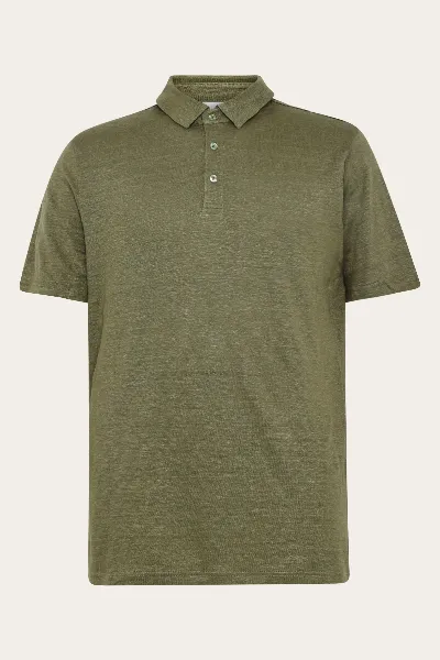 KnowledgeCotton Apparel KnowledgeCotton Apparel Herren vegan Polohemd Gebrannte Olive