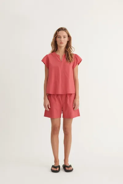 Basic Apparel Bluse Silje Short Sleeve