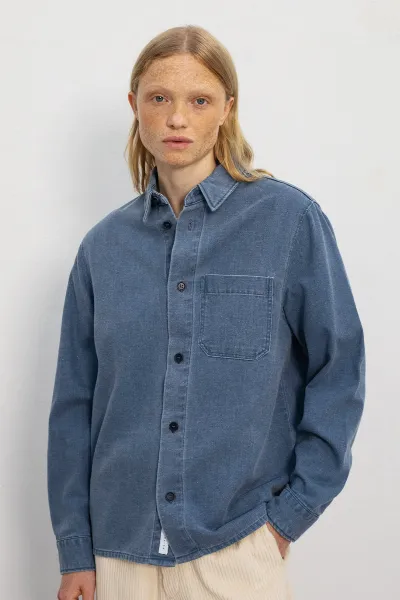 Rotholz Rotholz Damen vegan Hemd Denim