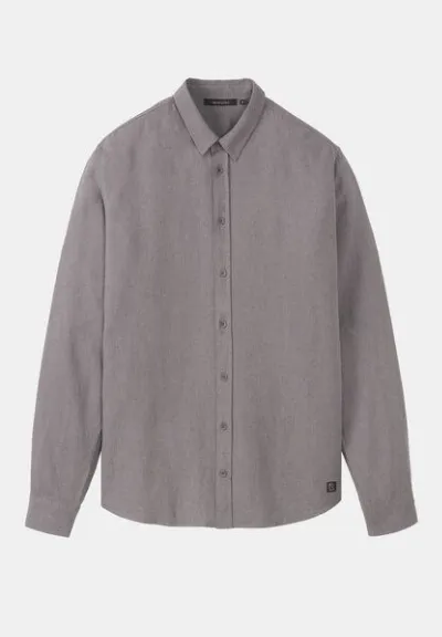recolution Herren Hemd aus Leinen und LENZING ECOVERO Viskose Mix - NUTMEG - recolution