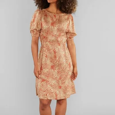 Dedicated DEDICATED Kleid Karlsborg - Palm Leaves