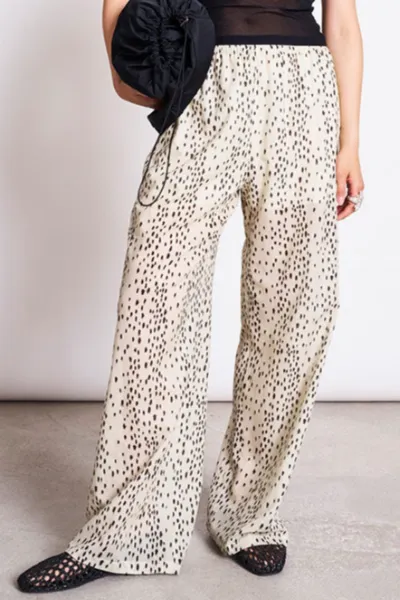JAN N JUNE JAN 'N JUNE Damen vegan Hose Origan Dalmatiner Dots