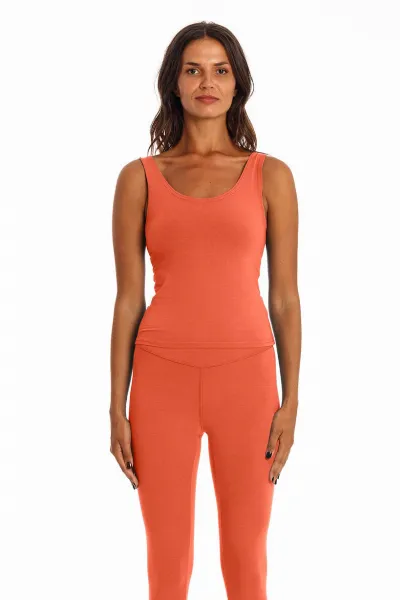 RAVENS VIEW IBIZA RAVENS VIEW IBIZA Damen vegan Top Goa Terracotta Orange