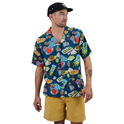 Brava Fabrics Brava Fabrics Kurzarm-Hemd Chiringuito Aloha
