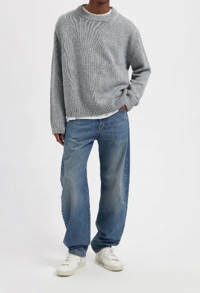 MUD Jeans MUD Jeans Herren vegan Jeans Ben Mid Baggy Earth Stone Blau