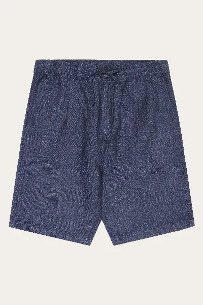 KnowledgeCotton Apparel KnowledgeCotton Apparel Herren vegan Shorts Lose Leinen Total Eclipse