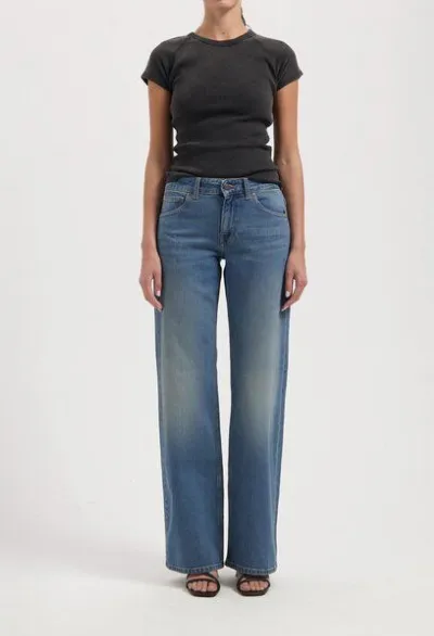 MUD Jeans MUD Jeans Damen Jeans Cleo Mid Loose - Earth Stone