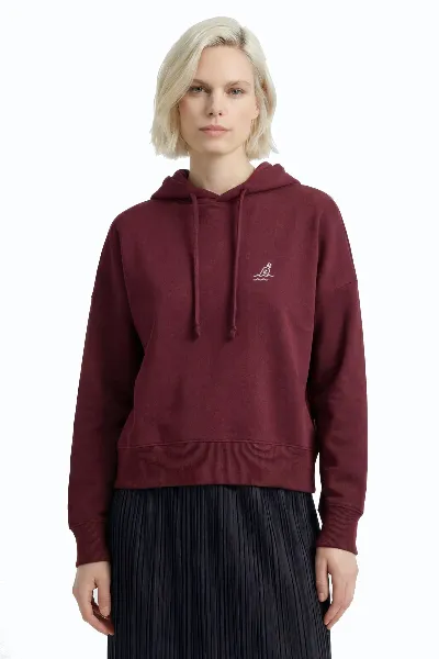 HAFENDIEB Hafendieb Damen vegan Hoodie Flaschenpost Burgundy
