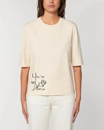 Human Family Human Family Kastenförmiges Bio Damen T-Shirt Mood - You´re Not Alone in 3 Farben
